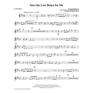 Save the Last Dance for Me (arr. Kirby Shaw) - Bb Trumpet 1