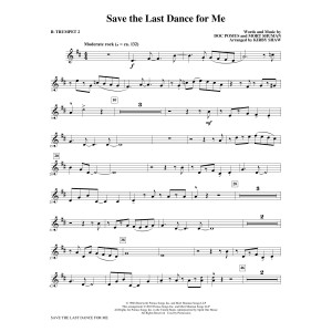 Save the Last Dance for Me (arr. Kirby Shaw) - Bb Trumpet 2
