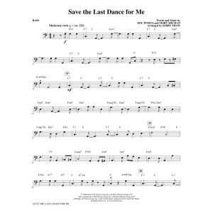 Save the Last Dance for Me (arr. Kirby Shaw) - Bass