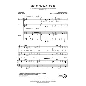 Save The Last Dance For Me (arr. Kirby Shaw)