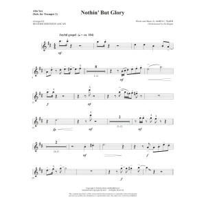Nothin' But Glory - Alto Sax (sub. Trumpet 2)