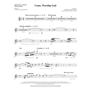 Come, Worship God - Soprano Sax/Clarinet(sub oboe)