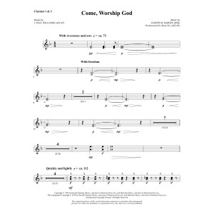 Come, Worship God - Bb Clarinet 1 & 2