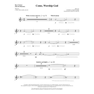 Come, Worship God - Bass Clarinet (sub. Bassoon)