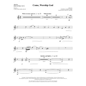 Come, Worship God - Alto Sax 1-2 (sub. Horn 1-2)