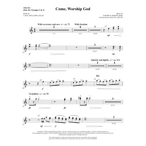Come, Worship God - Alto Sax (sub. Trumpet 2-3)