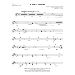 Child of Promise - Clarinet (sub. Horn 1-2)