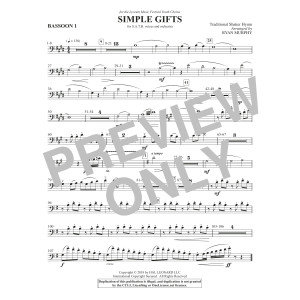 Simple Gifts - Bassoon 1