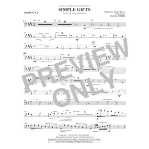 Simple Gifts - Bassoon 2