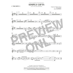 Simple Gifts - Trumpet 1 in C
