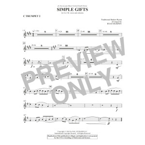 Simple Gifts - Trumpet 2 in C