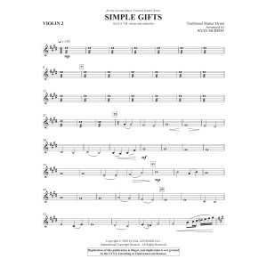 Simple Gifts - Violin 2