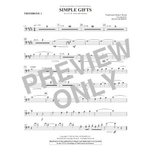 Simple Gifts - Trombone 1