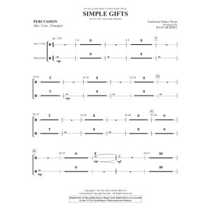 Simple Gifts - Percussion