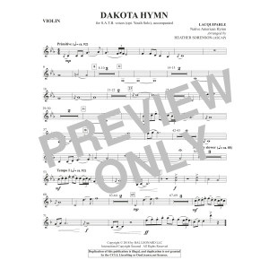 Dakota Hymn - Violin