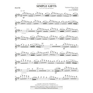 Simple Gifts - Flute
