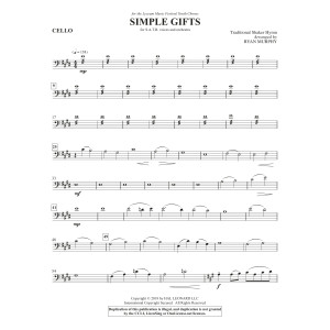 Simple Gifts - Cello