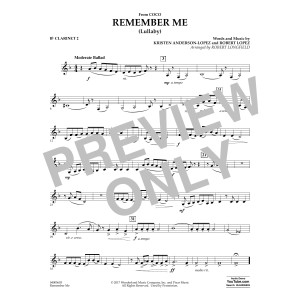 Remember Me - Bb Clarinet 2