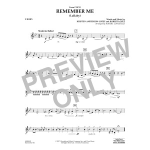 Remember Me - F Horn