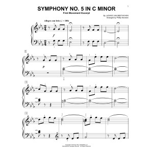 Symphony No. 5 In C Minor, First Movement Excerpt (arr. Phillip Keveren)
