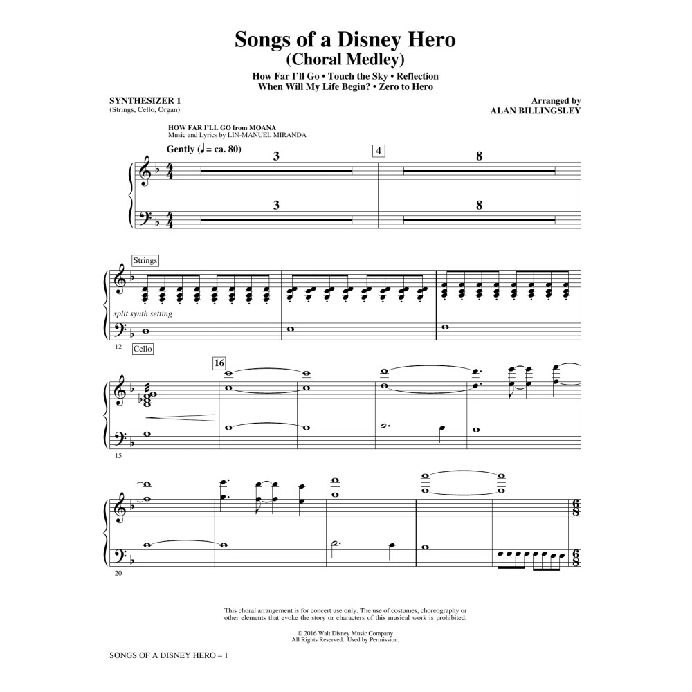 Songs of a Disney Hero - Synthesizer I