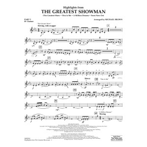 Highlights from The Greatest Showman - Pt.3 - Bb Clarinet