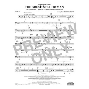 Highlights from The Greatest Showman - Timpani