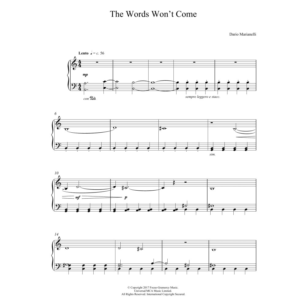 The Words Won't Come (from Darkest Hour)