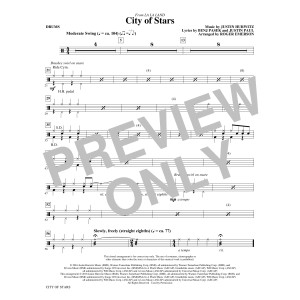 City Of Stars (arr. Roger Emerson) - Drums