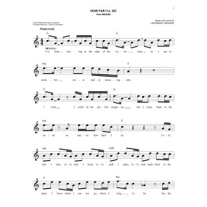 How Far I'll Go (from Moana)