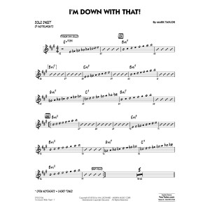 I'm Down With That! - Eb Solo Sheet