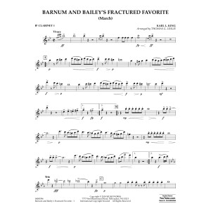 Barnum and Bailey's Fractured Favorite - Bb Clarinet 1