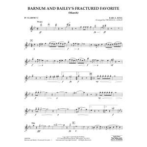 Barnum and Bailey's Fractured Favorite - Bb Clarinet 2