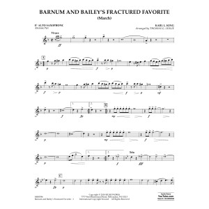 Barnum and Bailey's Fractured Favorite - Alternate Alto Sax