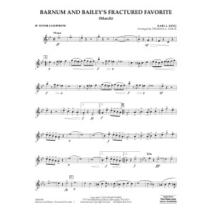 Barnum and Bailey's Fractured Favorite - Bb Tenor Saxophone
