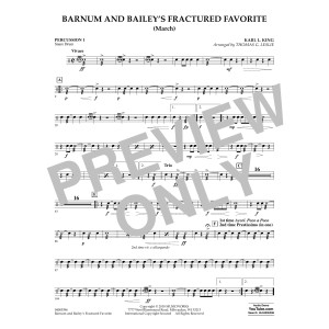 Barnum and Bailey's Fractured Favorite - Percussion 1
