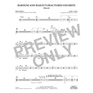Barnum and Bailey's Fractured Favorite - Percussion 3
