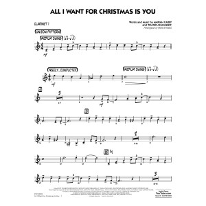 All I Want For Christmas Is You - Bb Clarinet 1