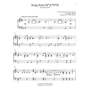 Song From M*A*S*H (Suicide Is Painless) (arr. William Gillock)