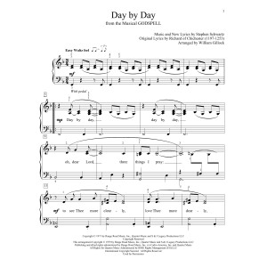 Day By Day (from Godspell) (arr. William Gillock)