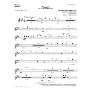 Psalm 24 - Flute 1,2/Piccolo