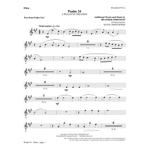 Psalm 24 - Oboe