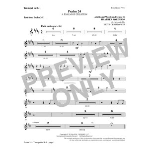 Psalm 24 - Bb Trumpet 1