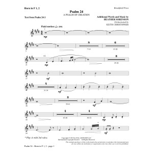 Psalm 24 - F Horn 1 & 2