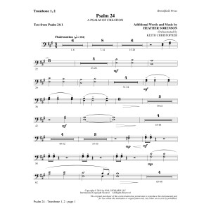 Psalm 24 - Trombone 1 & 2