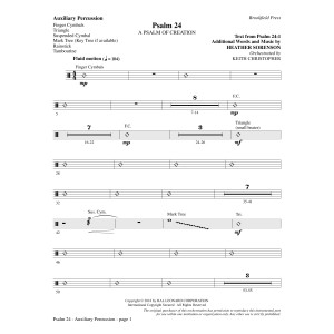Psalm 24 - Aux. Perc.