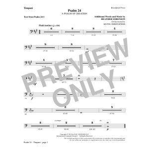 Psalm 24 - Timpani