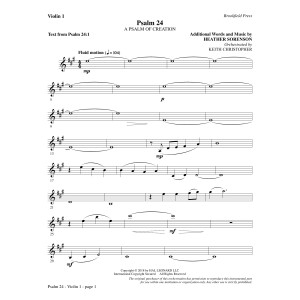 Psalm 24 - Violin 1