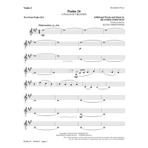 Psalm 24 - Violin 2