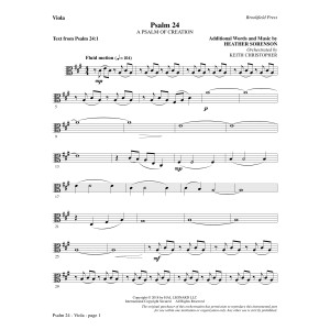 Psalm 24 - Viola